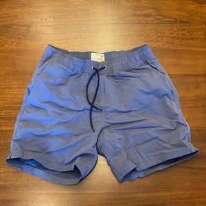 J Crew Mens Small Blue Lined Swim Trunks
